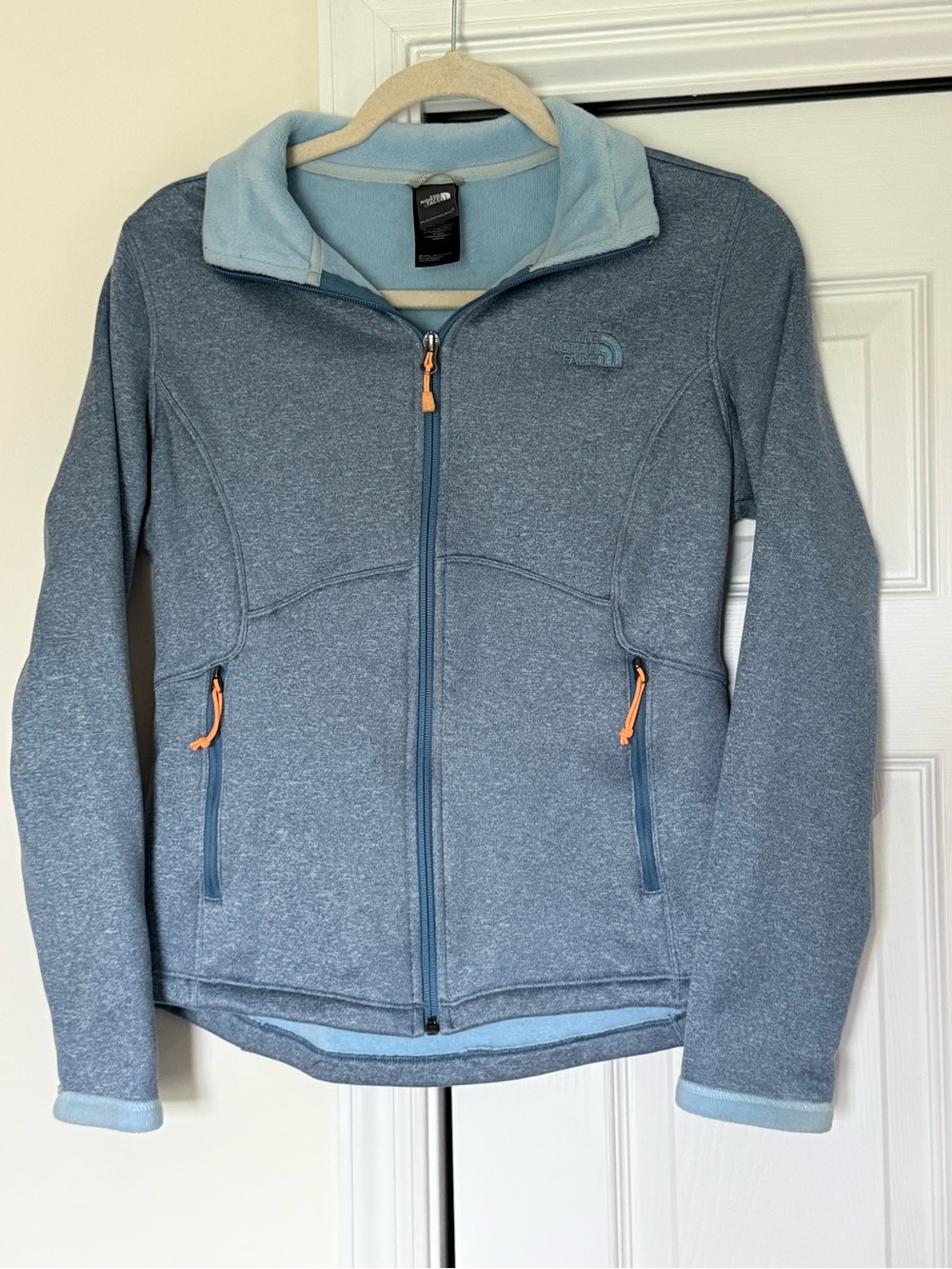 The North Face Women's Light Blue Full-Zip Fleece Jacket
